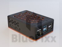 Pi5 Gehäuse Groß 2 Farbig Orange