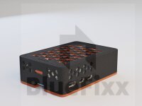 Pi5 Gehäuse Groß 2 Farbig Orange