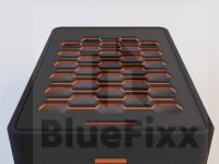 Pi5 Gehäuse Groß 2 Farbig Orange