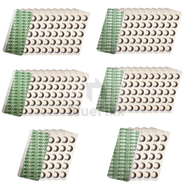 500 Tabletten DPD1 und PhRed RAPID